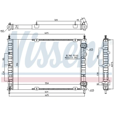 Afbeelding van Nissens Radiateur 61879A