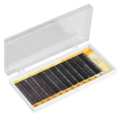 Afbeelding van Wenkbrauwverlenging, 12 stuks, natuurlijke kunstwenkbrauwen, 3D, kunstwenkbrauwverlenging, herbruikbaar, individueel, zwarte vezels (11 mm)