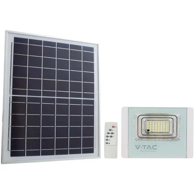 Afbeelding van V TAC VT 25W W Schijnwerper op zonne energie IP65 550 Lumen 4000K