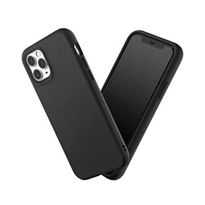 Afbeelding van RHINOSHIELD SolidSuit beschermhoes compatibel met iPhone 11 Pro, SolidSuit, dunne schokabsorberende technologie en premium matte afwerking, verwisselbare fotolens, klassiek zwart