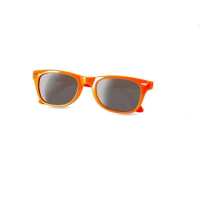 Afbeelding van Nerd bril oranje met zwart glas