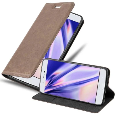 Afbeelding van Cadorabo Hoesje geschikt voor Xiaomi Mi 5s in KOFFIE BRUIN Beschermhoes met magnetische sluiting, standfunctie en kaartvakje Book Case Cover Etui