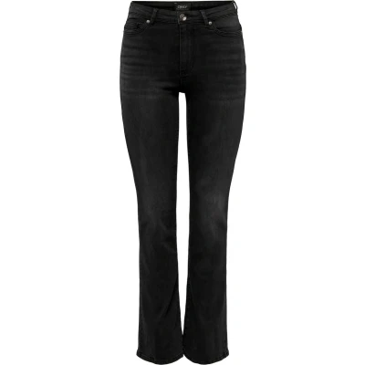 Afbeelding van ONLY Onlwauw HIGH Waist Flared Jeans, Dames, Maat: XSx32, Washed black