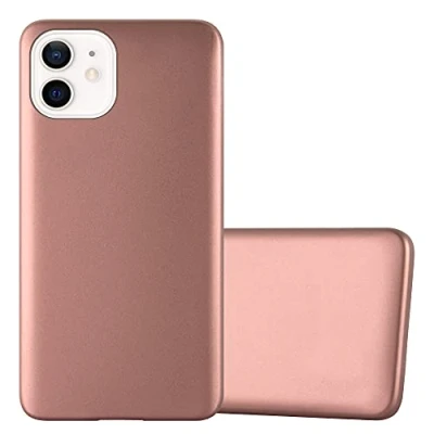 Afbeelding van Cadorabo Hoesje geschikt voor Apple iPhone 12 MINI in METALLIC ROSE GOUD Beschermhoes gemaakt van flexibel TPU silicone Case Cover