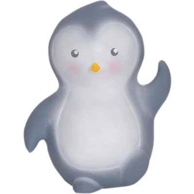 Afbeelding van Tikiri: MIJN EERSTE POOLDIERTJE / PINGUÏN 11cm, in natuurlijk rubber, met belletje, hangkaart, 0+