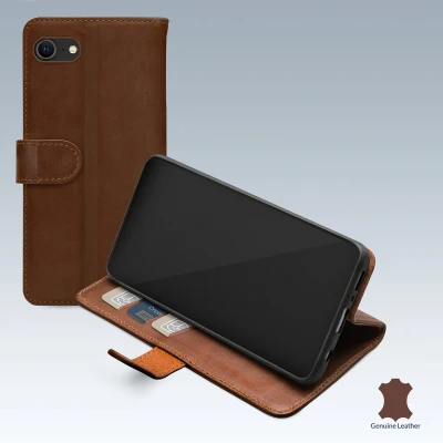 Afbeelding van Mobilize Leather Wallet Apple iPhone 6/6S/7/8/SE (2020/2022) Brown