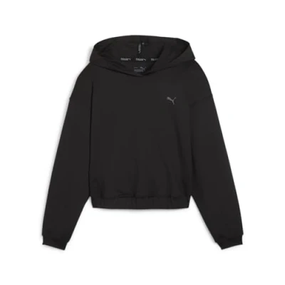 Afbeelding van Puma Studio Foundations Hoody Longsleeve, Dames, Maat: Small, Black