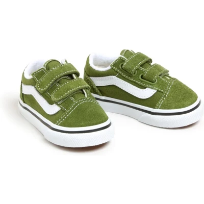 Afbeelding van Vans OLD Skool Unisex Sneakers laag voor kinderen, Maat: 21, Pesto Leer en textiel