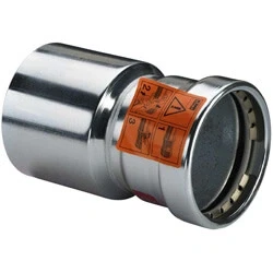 Afbeelding van Viega Prestabo verloopsok inschuif 28x22 mm staal