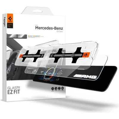 Afbeelding van Spigen EZ FIT Glass Met Montage Frame voor Mercedes E Class 2020/2021 AGL03150