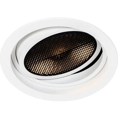 Afbeelding van QAZQA Moderne inbouwspot wit verstelbaar Coop 111 Honey