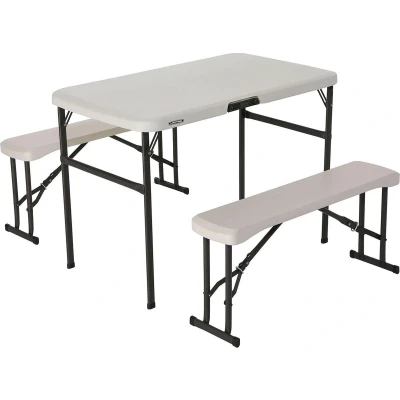 Afbeelding van Vouwtafel Lifetime Crème 106,5 x 73,5 61 cm Staal Plastic
