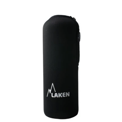 Image de Laken Housse en néoprène noir pour bouteilles aluminium 1,5 l