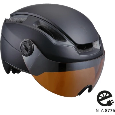 Afbeelding van BBB Cycling Indra Faceshield Fietshelm BHE 56F Speed Pedelec, E bike &amp; Snorfiets NTA 8776 Mat Zwart Maat M