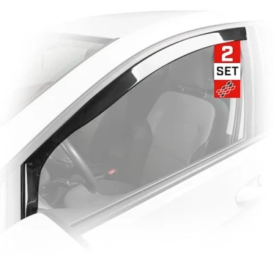 Afbeelding van Walser Set van 2 hoogwaardige regenschermen compatibel met VW Caddy V 09/2020, perfecte pasvorm voor bestuurders en passagierszijde