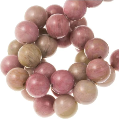 Afbeelding van Rhodoniet Kralen (6 mm) 57 Stuks