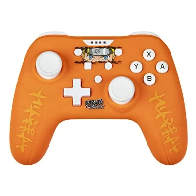 Afbeelding van Console gaming: Nintendo Switch Lite: Accessoires: Konix Naruto Shippûden Oranje Bedrade Controller voor