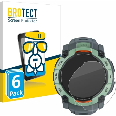 Afbeelding van BROTECT Schutzglas Schutzfolie Displayschutz Display Schutz Glas Folie klar, Smartwatch beschermfolie, Transparant