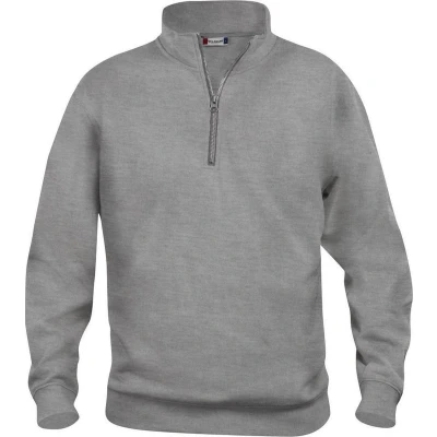 Afbeelding van Clique Basic Half Zip 021033 Grijs melange L