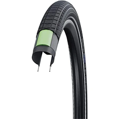 Afbeelding van Buitenband Schwalbe Big Ben Plus DD/GreenGuard 26 x 2.15&quot;55 559 zwart met reflectie