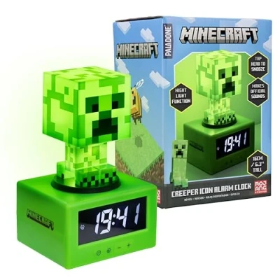 Afbeelding van Mojang Studios Minecraft Creeper Icoon Wekker en Lamp