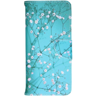 Afbeelding van Hoesje Met Pasjeshouder Geschikt voor Samsung Galaxy A42 Design Softcase Bookcase (Binfen) smartphone Meerkleurig / Blossom