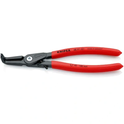 Image de KNIPEX 48 41 J31 pince à circlips de précision pour bagues intérieures dans les alésages avec revêtement plastique antidérapant