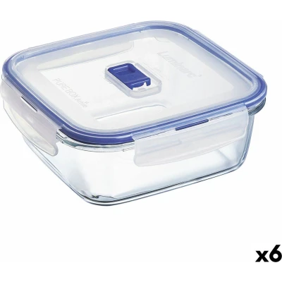 Afbeelding van Hermetische Lunchtrommel Luminarc Pure Box Active 1,22 L Tweekleurig Glas (6 Stuks)