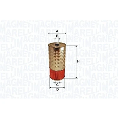Afbeelding van MAGNETI MARELLI 153071760682 Oliefilter Filter insert MERCEDES BENZ: 190, W124 Saloon, E Class T modell, SSANGYONG: Korando II Off Road