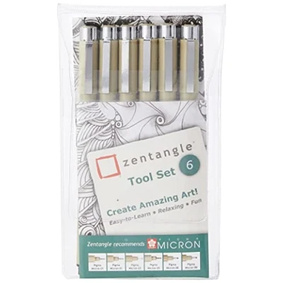 Image de Zentangle Kit d&#039;outils (Lot de 6)