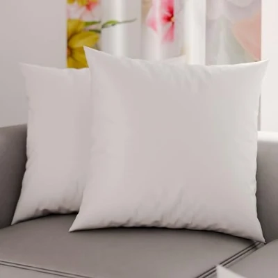 Afbeelding van PETTI Artigiani Italiani 1 paar kussenslopen 35 x cm, microvezel, bekleding, bank, 2 kussenslopen, effen wit, 100% Made in Italy