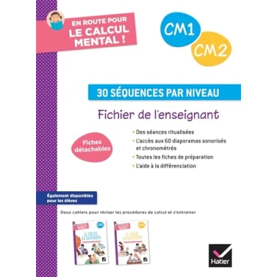 Afbeelding van EN ROUTE POUR LE CALCUL MENTAL CM FICHIER ENSEIGNANT