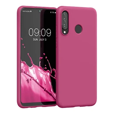 Afbeelding van kwmobile telefoonhoesje geschikt voor Huawei P30 Lite Hoesje smartphone Back cover in frambozenroze