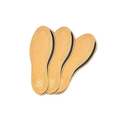 Afbeelding van Kaps Pecari Carbon 3 paar schoenzolen van plantaardig gelooid schapenleer en actieve kool, elegant comfortabel, verkrijgbaar in verschillende maten