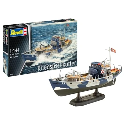 Afbeelding van 1:144 Revell 05242 KFK Kriegsfischkutter Mine warfare vessels Schip Plastic Modelbouwpakket