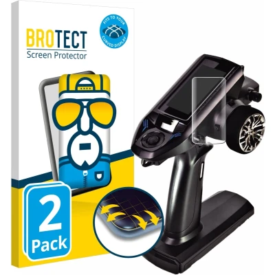Afbeelding van BROTECT Screenprotector voor Futaba T4PM Plus Folie Beschermfolie transparant volledig dekking (2 Stuks)