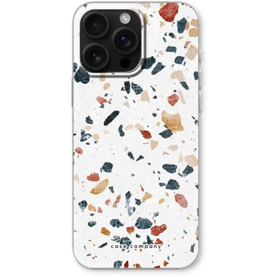 Afbeelding van Case Company® hoesje geschikt voor iPhone 16 Pro Max Terrazzo N4 Soft Cover Telefoonhoesje Bescherming aan alle Kanten en Schermrand
