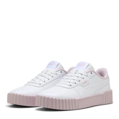 Afbeelding van PUMA Carina 3.0 Cutie Jr Meisjes Sneakers White Rose Mauve