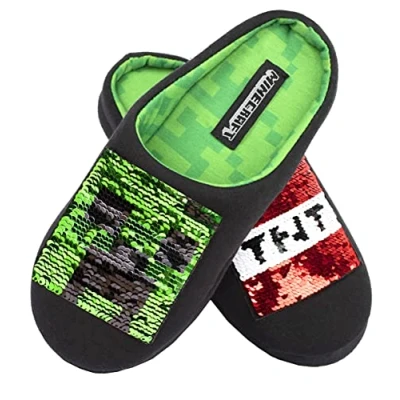 Afbeelding van Minecraft Kinderpantoffels Pantoffels voor jongens Pantoffels, Tnt glitter