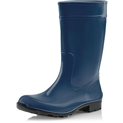Afbeelding van Ladeheid LA LMG 967 Ilse Dames Regenlaarzen Rubber Hoog PVC Waterdicht Zwart 42