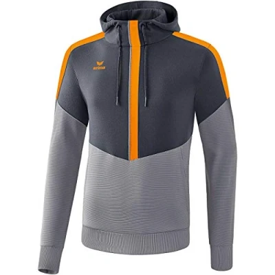 Afbeelding van Erima Squad sweatshirt met capuchon slate grey/monument grey/ new orange 34 / XXL