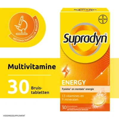 Afbeelding van Supradyn Energy Bruistabletten 30 Nf Verv.3150257