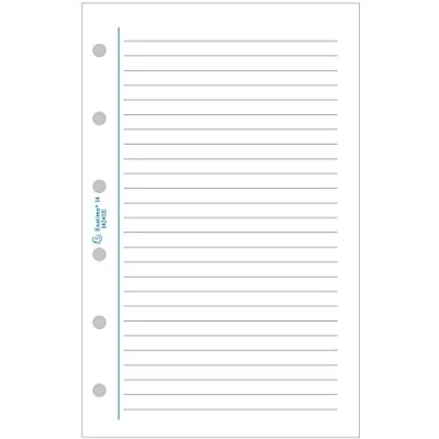 Afbeelding van Exacompta 28241E accessoires voor het bijvullen geperforeerd gelinieerde vellen Organizer Exatime 21 14,2 cm x 32 wit papier