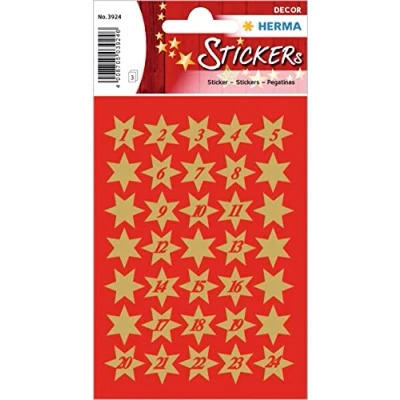 Afbeelding van HERMA 3924 sticker Papier Goud Permanent 102 stuk(s)