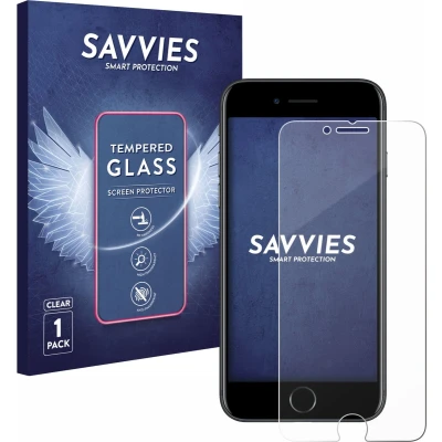 Afbeelding van Savvies Glas Screenprotector voor Apple iPhone 7 / 8 Gehard Beschermglas 9H