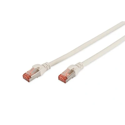 Image de DIGITUS Professional Cordon de raccordement RJ 45 (M) pour 2 m SFTP CAT 6 IEEE 802.3 sans halogène, moulé, crochet blanc