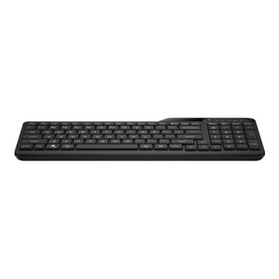 Image de HP 475 Clavier bi mode, multi dispositifs, compact, disposition en 2 zones, déplacement des touches surbaissé, 12 boutons programmables sans fil 2.4 GHz, Bluetooth 5.3 Allemand noir de jais