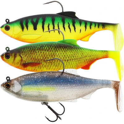Afbeelding van Westin Ricky The Roach Shadtail R &#039;N 18cm (113g) Sinking Softbait Firetiger Shad