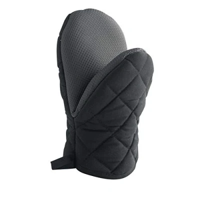 Image de Gant pince 20 x 14.5 cm polycoton+neoprene cuistot Noir