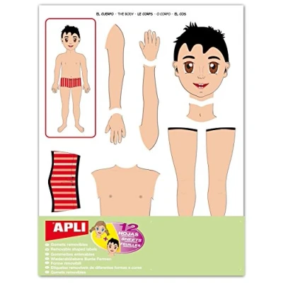 Image de Jeu éducatif Apli Gommettes &quot;le corps&quot;